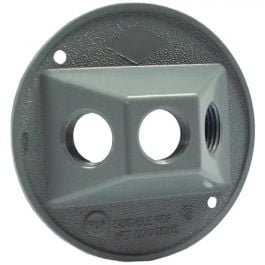 Hubbell Hubbell 5197-5 Bell Round Lampholder Cover Gray
