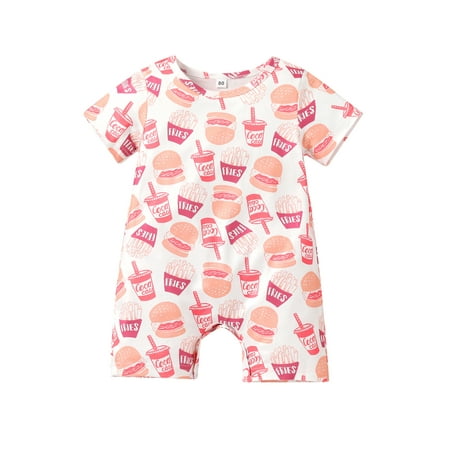 Canrulo Newborn Infant Baby Boy Girl Romper Cartoon Print Short Sleeve Bodysuit Summer Casual Jumpsuit Outfits Pink 12-18 Months
Canrulo Newborn Infant Baby Boy Girl Romper Cartoon Print Short Sleeve Bodysuit Summer Casual Jumpsuit Outfits Pink 12-18 Months