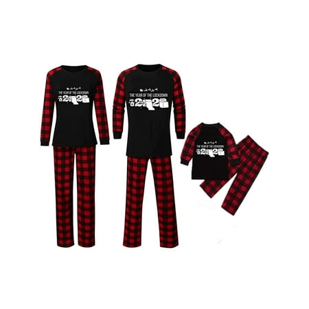 Match Family Christmas Pajamas Set Xmas Mum Dad Kid Sleepwear Nightwear Red Plaid Matching Pjs Set Casual Round Neck Shirts Pants Outfits
Match Family Christmas Pajamas Set Xmas Mum Dad Kid Sleepwear Nightwear Red Plaid Matching Pjs Set Casual Round Neck Shirts Pants Outfits