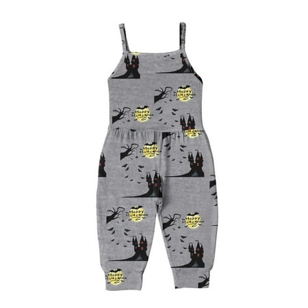 Rovga Baby Girl Clothes Toddler Halloween Prints Jumpsuit Sleeveless Romper Outfits Pants Clothes Adorable Homewear Grey 2-3 Years
Rovga Baby Girl Clothes Toddler Halloween Prints Jumpsuit Sleeveless Romper Outfits Pants Clothes Adorable Homewear Grey 2-3 Years