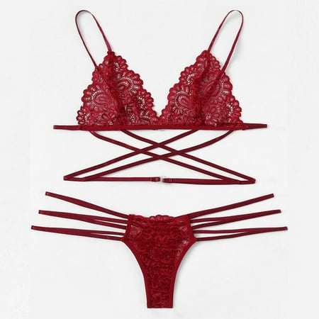 Topwoner Sexy Three-Point Strap Women s Sexy Lingerie Set Lace Embroidery Hollow Bra + Elastic Thong
Topwoner Sexy Three-Point Strap Women s Sexy Lingerie Set Lace Embroidery Hollow Bra + Elastic Thong