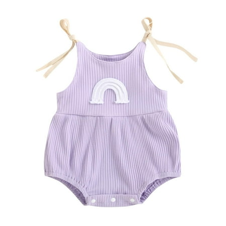 YWDJ 0-24Months Summer Girls Rinbow Sleeveless Suspenders Jumpsuit Casual Bodysuit Clothes Purple 18-24 Months
YWDJ 0-24Months Summer Girls Rinbow Sleeveless Suspenders Jumpsuit Casual Bodysuit Clothes Purple 18-24 Months
