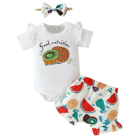 Toddler Girls Short Sleeve Fruit Printed Bow Tie Tops And Shorts 2PCS Summer Outfits Set Baby Fashion Dailywear Child Clothing
Toddler Girls Short Sleeve Fruit Printed Bow Tie Tops And Shorts 2PCS Summer Outfits Set Baby Fashion Dailywear Child Clothing