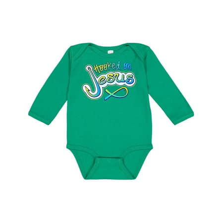 Inktastic hooked on Jesus Christian Gift Baby Boy or Baby Girl Long Sleeve Bodysuit
Inktastic hooked on Jesus Christian Gift Baby Boy or Baby Girl Long Sleeve Bodysuit
