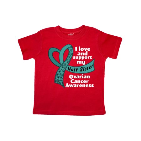 Inktastic I Love and Support My Half Sister Ovarian Cancer Teal Ribbon Gift Toddler Boy or Toddler Girl T-Shirt
Inktastic I Love and Support My Half Sister Ovarian Cancer Teal Ribbon Gift Toddler Boy or Toddler Girl T-Shirt