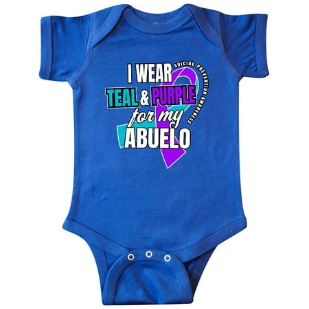 Inktastic Suicide Prevention I Wear Teal and Purple for My Abuelo Gift Baby Boy or Baby Girl Bodysuit
Inktastic Suicide Prevention I Wear Teal and Purple for My Abuelo Gift Baby Boy or Baby Girl Bodysuit