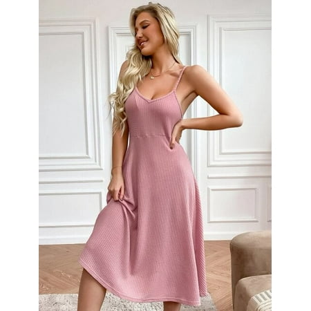 QWZNDZGR Hiloc Pink Mid-Calf Backless Night Dress Women Sleepwear Sexy Spaghetti Strap Nightgown Loose Sleeveless Woman Dresses Knitted
QWZNDZGR Hiloc Pink Mid-Calf Backless Night Dress Women Sleepwear Sexy Spaghetti Strap Nightgown Loose Sleeveless Woman Dresses Knitted