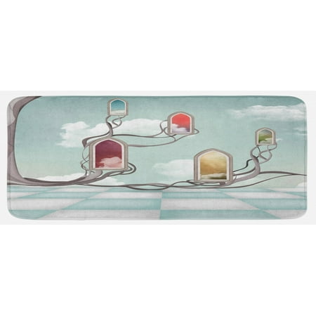 Magic Kitchen Mat Colored Mirrors over Tree Branch Clouds Dream Room Sky Surreal Unusual Graphic Work Plush Decorative Kitchen Mat with Non Slip Backing 47 X 19 Multicolor by Ambesonne
Magic Kitchen Mat Colored Mirrors over Tree Branch Clouds Dream Room Sky Surreal Unusual Graphic Work Plush Decorative Kitchen Mat with Non Slip Backing 47 X 19 Multicolor by Ambesonne
