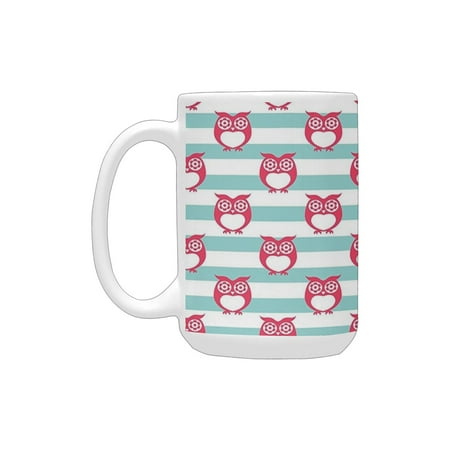 Owls Home Decor Collection Large Flower Eyed Owls Pattern Better Positive Perspective Hope Modern Il Ceramic Mug (15 OZ) (Made In USA)
Owls Home Decor Collection Large Flower Eyed Owls Pattern Better Positive Perspective Hope Modern Il Ceramic Mug (15 OZ) (Made In USA)