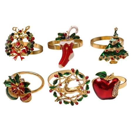 Fovolat Christmas Napkin Rings|6pcs/set Multi-Function Napkin Ring|Christmas Napkin Holder Rings Everyday Home Table Decoration Accessory
Fovolat Christmas Napkin Rings|6pcs/set Multi-Function Napkin Ring|Christmas Napkin Holder Rings Everyday Home Table Decoration Accessory