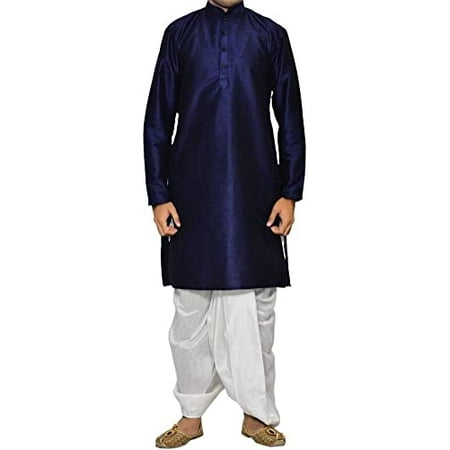 Royal Kurta Mens Cotton Silk Kurta Dhoti