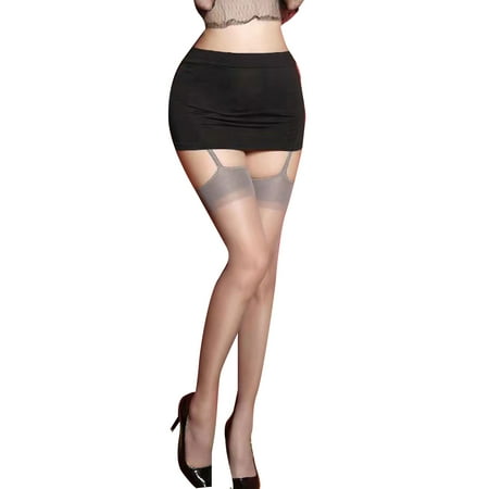 Women Sexy Ultra-Thin Transparent Suspender Thigh High Stockings with Attached Garter Belt Gothic Lace Trim Sheer Tights Pantyhose Lingerie Clubwear
Women Sexy Ultra-Thin Transparent Suspender Thigh High Stockings with Attached Garter Belt Gothic Lace Trim Sheer Tights Pantyhose Lingerie Clubwear