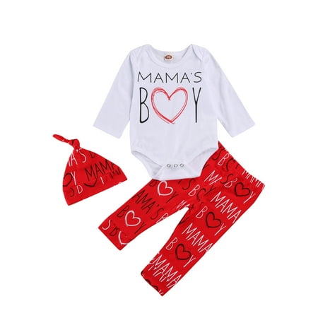 Shuttle tree Valentine s Day Baby 3Pcs Outfit Clothes Set Romper Letter Printed Pant Cap/ Headdress
Shuttle tree Valentine s Day Baby 3Pcs Outfit Clothes Set Romper Letter Printed Pant Cap/ Headdress