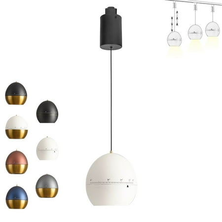 FSLiving 7W Zoomable Track Pendant Light J-Type Retractable Lift Droplight with Aluminum Globe Shade Focusable Spotlight Indoor Island Light Adjustable Length Lamp for Decor White - 1 Pack
FSLiving 7W Zoomable Track Pendant Light J-Type Retractable Lift Droplight with Aluminum Globe Shade Focusable Spotlight Indoor Island Light Adjustable Length Lamp for Decor White - 1 Pack