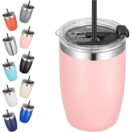 Stainless Steel 12 oz Tumblers bulk Vacuum Insulated Double Wall Travel Tumbler with Lid and Straw Reusable Tumbler Pink
Stainless Steel 12 oz Tumblers bulk Vacuum Insulated Double Wall Travel Tumbler with Lid and Straw Reusable Tumbler Pink
