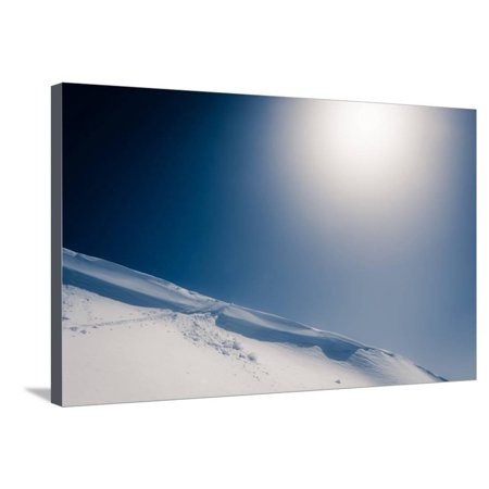 Snowslide Stretched Canvas Print Wall Art By Anze Bizjan