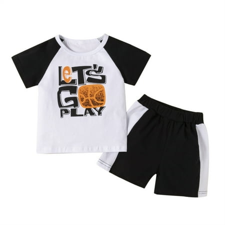 Viworld Toddler Baby Boy Clothes Letter Print Short Sleeves Tops + Shorts Kid Casual Summer Outfits Set 12-18 Months
Viworld Toddler Baby Boy Clothes Letter Print Short Sleeves Tops + Shorts Kid Casual Summer Outfits Set 12-18 Months