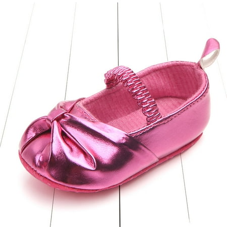 Toyella Baby shoes baby shoes princess shoes toddler shoes Rose Red 13cm