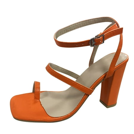 nsendm Womens High Heels 8.5 Sandals Pullover Buckle Fashion Heel Shoes Platform High Heels for Women Dark Shoes Orange 9
nsendm Womens High Heels 8.5 Sandals Pullover Buckle Fashion Heel Shoes Platform High Heels for Women Dark Shoes Orange 9