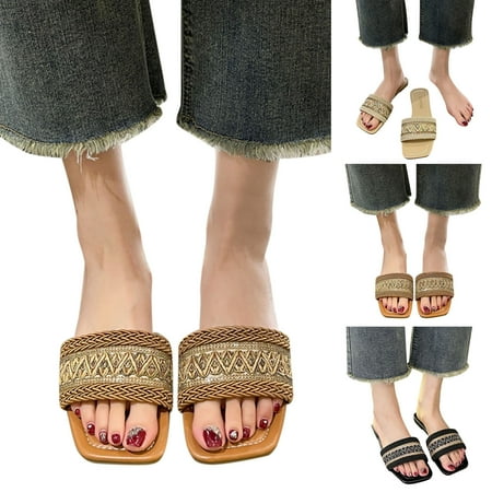 Aayomet Womens Wedge Sandals Women Sandals Fashion Pattern Square Heel Low Heel Comfortable Square Toe Open Toe Indoor And Beige 7
Aayomet Womens Wedge Sandals Women Sandals Fashion Pattern Square Heel Low Heel Comfortable Square Toe Open Toe Indoor And Beige 7