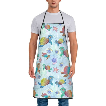 Xecao Colorful Sea Turtle Print Funny BBQ Chef Aprons for Men Women Adjustable Kitchen Cooking Aprons with Pocket Waterproof Oil Proof No Pilling Fading
Xecao Colorful Sea Turtle Print Funny BBQ Chef Aprons for Men Women Adjustable Kitchen Cooking Aprons with Pocket Waterproof Oil Proof No Pilling Fading