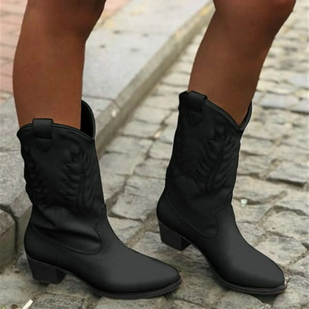 Fashion Women Flats Round Toe Low-heeled Casual Shoe Western Cowboy Knight Boots Note Please Buy One Or Two Sizes Larger
Fashion Women Flats Round Toe Low-heeled Casual Shoe Western Cowboy Knight Boots Note Please Buy One Or Two Sizes Larger