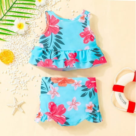 Cathalem Toddler Bathing Suit Girl Summer Toddler Girls Sleeveless Floral Bathing Suit Ruffles Two Swimsuits Shorts for Girls Swimwear Blue 5 Year
Cathalem Toddler Bathing Suit Girl Summer Toddler Girls Sleeveless Floral Bathing Suit Ruffles Two Swimsuits Shorts for Girls Swimwear Blue 5 Year