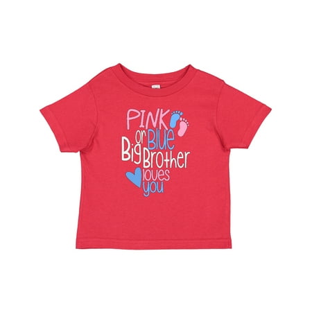Inktastic Pink or Blue Big Brother Loves You Footprints and Heart Gift Baby Boy T-Shirt
Inktastic Pink or Blue Big Brother Loves You Footprints and Heart Gift Baby Boy T-Shirt