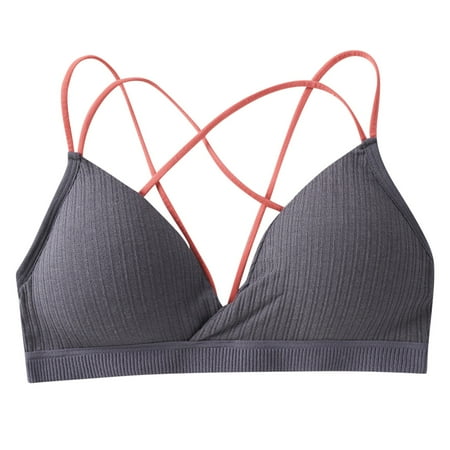 Women Bra Spiral Wrap Sports Bra Cross Straps Sling Chest Pad Vest No Steel Rings Cotton Underwear Bra
Women Bra Spiral Wrap Sports Bra Cross Straps Sling Chest Pad Vest No Steel Rings Cotton Underwear Bra