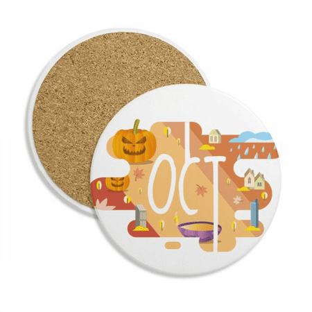 October Month Season Illustration Coaster Cup Mug Tabletop Protection Absorbent Stone
October Month Season Illustration Coaster Cup Mug Tabletop Protection Absorbent Stone