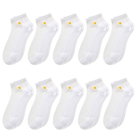 Tangnade Fashion 10PC Women Casual Cute Little Daisy Mesh Splice Breathable Short Socks
Tangnade Fashion 10PC Women Casual Cute Little Daisy Mesh Splice Breathable Short Socks