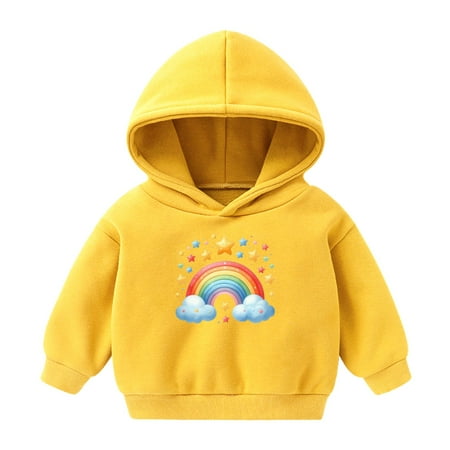 DOSUKRAI Toddler Girls Rainbow Hoodies Girl Fall Winter Cute Cartoon Hoodies Kids 2024 Fleece Warm Preppy Hooded Pullovers for 1-8T Sales Today Clearance Yellow 3 Years
DOSUKRAI Toddler Girls Rainbow Hoodies Girl Fall Winter Cute Cartoon Hoodies Kids 2024 Fleece Warm Preppy Hooded Pullovers for 1-8T Sales Today Clearance Yellow 3 Years