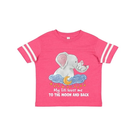 Inktastic My Titi Loves Me to the Moon and Back Elephant Family Gift Toddler Boy or Toddler Girl T-Shirt
Inktastic My Titi Loves Me to the Moon and Back Elephant Family Gift Toddler Boy or Toddler Girl T-Shirt