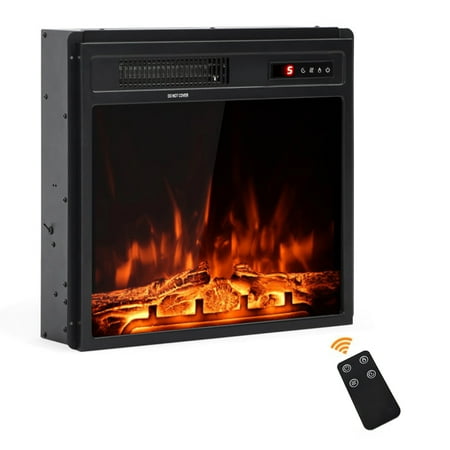 18 Fireplace Heater Electric Fireplace Freestanding with Remote Control 750W/1400W Black
18 Fireplace Heater Electric Fireplace Freestanding with Remote Control 750W/1400W Black