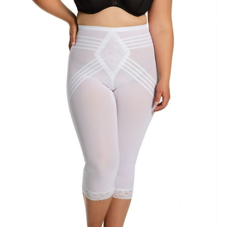 

Women s Rago 6269X Plus Shapette Capri Pant Liner with Contour Bands (White 4X)