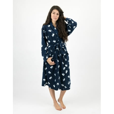 Leveret Womens Fleece Robe Polar Bear XL/XXL
