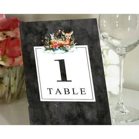 Darling Souvenir Deer & Floral Table Numbers Wedding Reception Table Cards Decor-5 x 7 (1 to 20)
Darling Souvenir Deer & Floral Table Numbers Wedding Reception Table Cards Decor-5 x 7 (1 to 20)