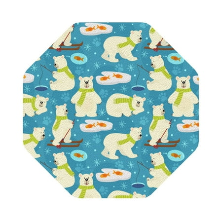 Giroia Cute Polar Bear Fishing Coasters Leather Coasters Set of 6 Coaster for Drinks Octagon
Giroia Cute Polar Bear Fishing Coasters Leather Coasters Set of 6 Coaster for Drinks Octagon