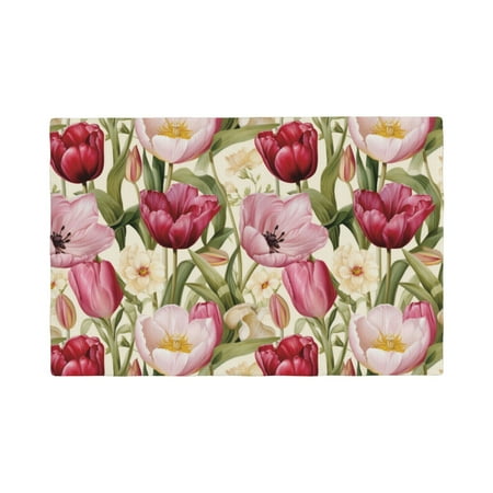 Placemats Set Of 4 / 6 Tulips Flowers Light Pink Placemats For Dining Table Indoor/Outdoors Heat Resistant Washable Placemats 18 X 12
Placemats Set Of 4 / 6 Tulips Flowers Light Pink Placemats For Dining Table Indoor/Outdoors Heat Resistant Washable Placemats 18 X 12