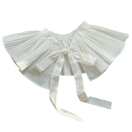Korean Style Ruffle Fake Collar Shawl Decorative False Collars Necklace Half Shirt Lapel Blouse Wrap Mini Poncho Capelet
Korean Style Ruffle Fake Collar Shawl Decorative False Collars Necklace Half Shirt Lapel Blouse Wrap Mini Poncho Capelet