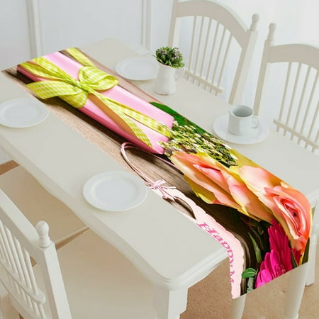 ECZJNT Bunch Flowers Tag Text Wooden Happy Mothers Day table runner table cloth tea table cloth 16x72 inch
ECZJNT Bunch Flowers Tag Text Wooden Happy Mothers Day table runner table cloth tea table cloth 16x72 inch
