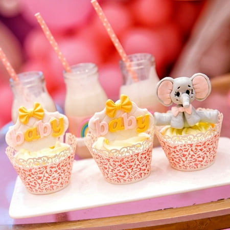 Tuelaly 50Pcs Cupcake Wrappers Lightweight Tear-resistant Transparent Hollow Cupcake Holder for Western Restaurant
Tuelaly 50Pcs Cupcake Wrappers Lightweight Tear-resistant Transparent Hollow Cupcake Holder for Western Restaurant