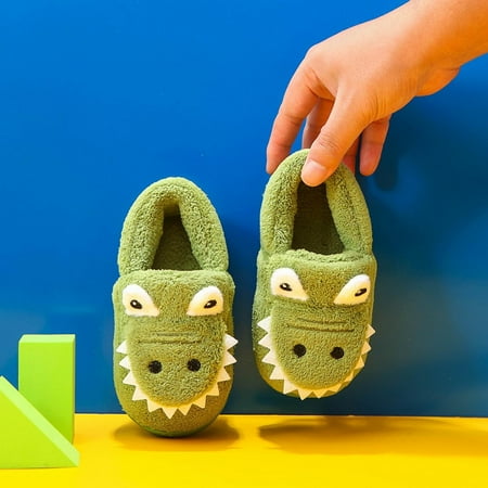 QISIWOLE Winter Warm Home Kids Cotton Slippers Cute Dinosaur Pattern Indoor Cartoon Baby Soft Sole Flat Bottom Children Slip On Shoes Clearance
QISIWOLE Winter Warm Home Kids Cotton Slippers Cute Dinosaur Pattern Indoor Cartoon Baby Soft Sole Flat Bottom Children Slip On Shoes Clearance