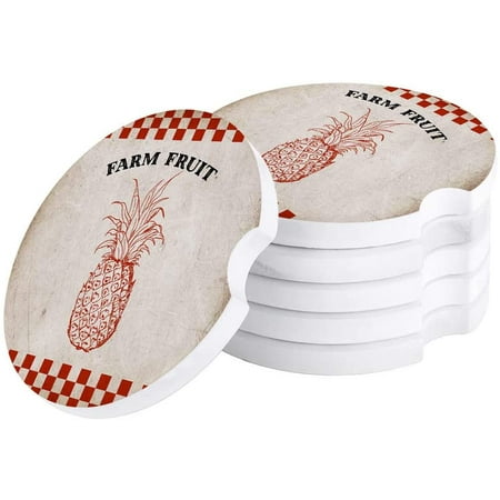 KXMDXA Farm Fruit Pineapple Retro Plaid Set of 4 Car Coaster for Drinks Absorbent Ceramic Stone Coasters Cup Mat with Cork Base for Home Kitchen Room Coffee Table Bar Decor
KXMDXA Farm Fruit Pineapple Retro Plaid Set of 4 Car Coaster for Drinks Absorbent Ceramic Stone Coasters Cup Mat with Cork Base for Home Kitchen Room Coffee Table Bar Decor