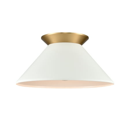 Elk Home Cavendish 16 Wide 1-Light Semi Flush Mount - Brushed Gold