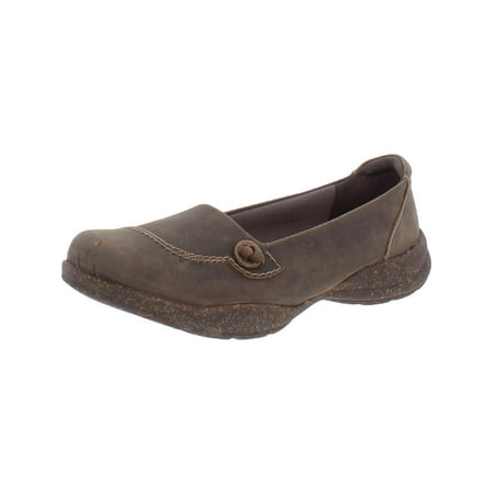 Clarks Womens Roseville Sky Faux Suede Slip-On Loafers
