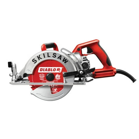 Skil SPT77WML-72 7-1\/4 in. Lightweight Magnesium Worm Drive Circular Saw with Twist Lock Plug and Diablo Carbide Blade