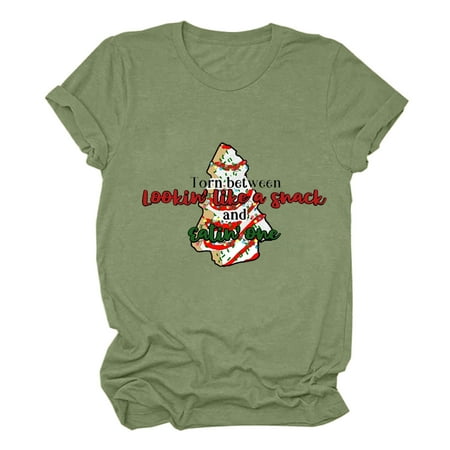 Green Tops for Women Womens Summer Tops Women s Funny Print Short Sleeved Women s Tops Tree Letter Print T-shirt Maternity Shirts Green L
Green Tops for Women Womens Summer Tops Women s Funny Print Short Sleeved Women s Tops Tree Letter Print T-shirt Maternity Shirts Green L