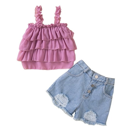 NECHOLOGY Kids Toddler Baby Girls Spring Summer Solid Cotton Sleeveless Shorts Jeans Outfits Clothes Checke Outfits Childrenscostume Pink 2-3 Years
NECHOLOGY Kids Toddler Baby Girls Spring Summer Solid Cotton Sleeveless Shorts Jeans Outfits Clothes Checke Outfits Childrenscostume Pink 2-3 Years