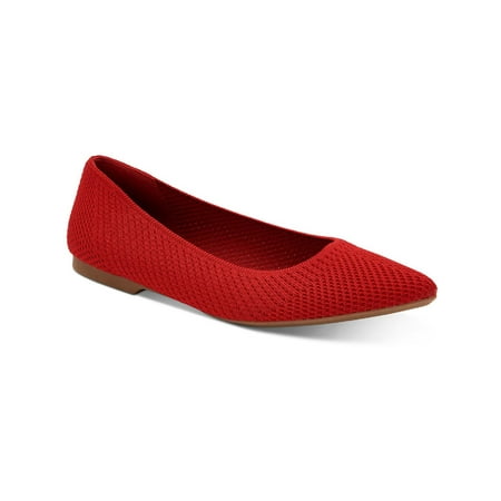 Alfani Womens Poppyy Knit Geometric Pointed Toe Flats
